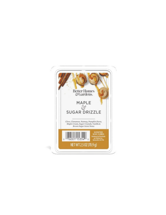 Better Homes And Gardens Wax Melts Maple And Sugar Drizzle Front View