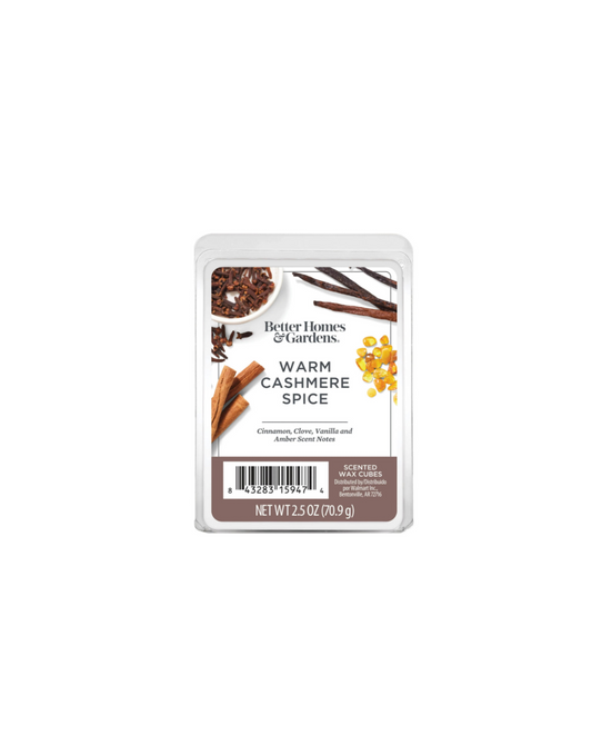 Better Homes And Gardens Wax Melts Warm Cashmere Spice Front View