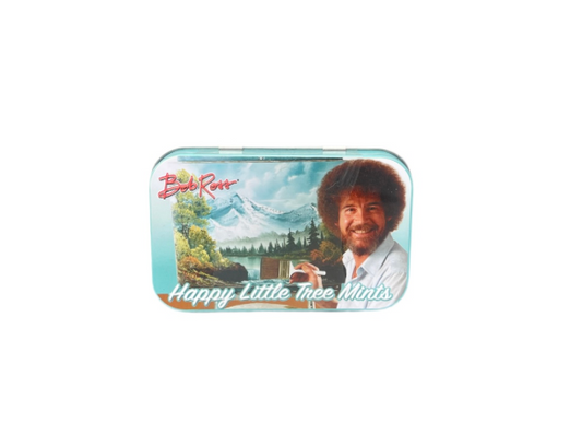 Bob Ross Collectable Tin And Mints Happy Little Tree