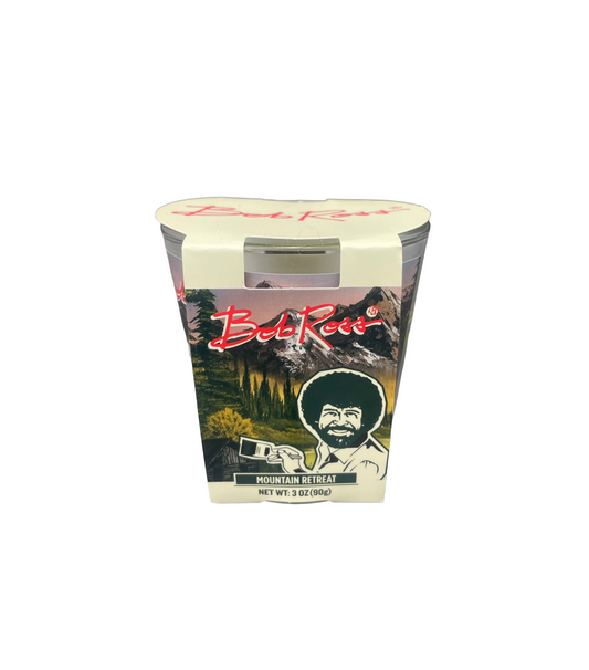 Bob Ross Single Wick Scented Candle Mountain Retreat