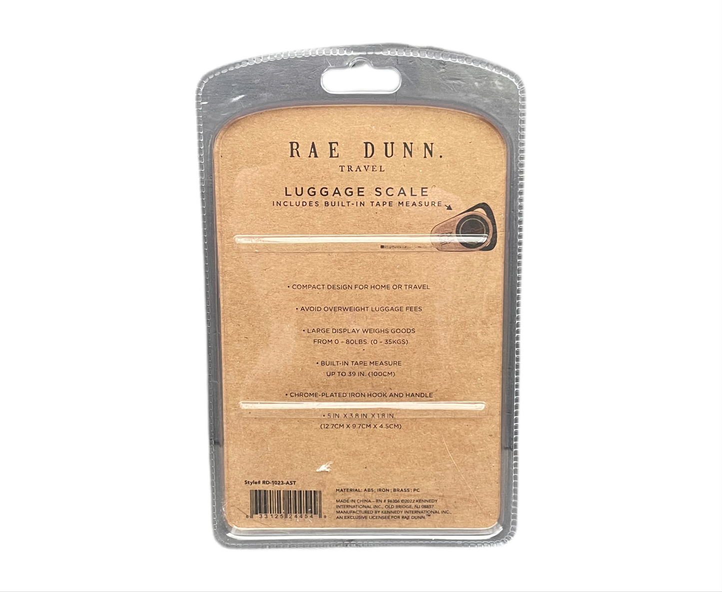 RAE DUNN Travel Luggage Scales - Black - PACK LIGHT