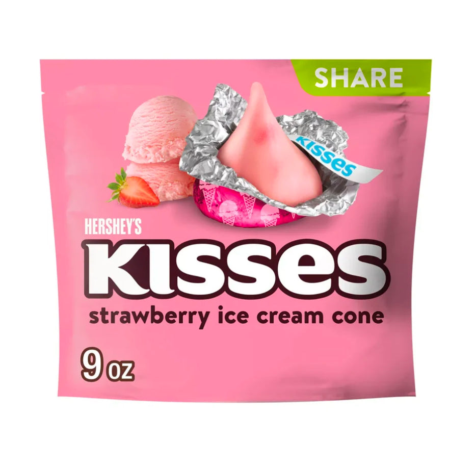 Hershey’s Kisses - STRAWBERRY ICE CREAM CONE