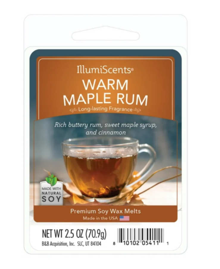 IllumiScents Wax Melts - WARM MAPLE RUM