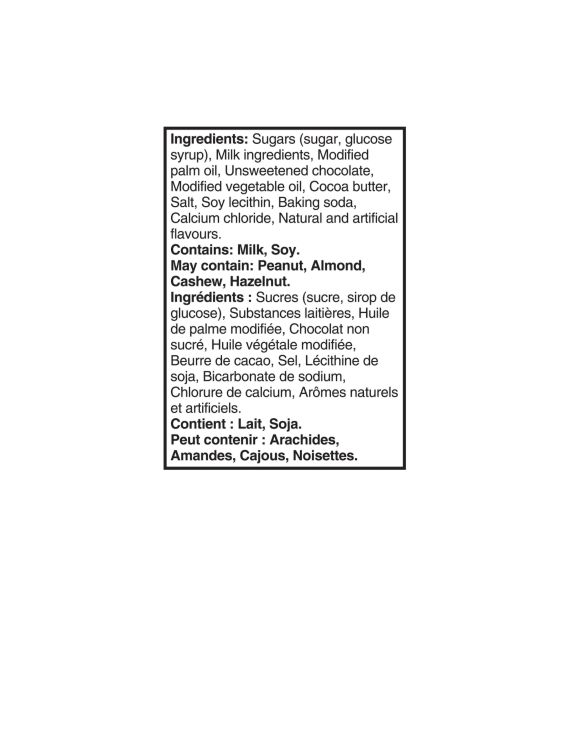 Cadbury Caramilk Ingredients