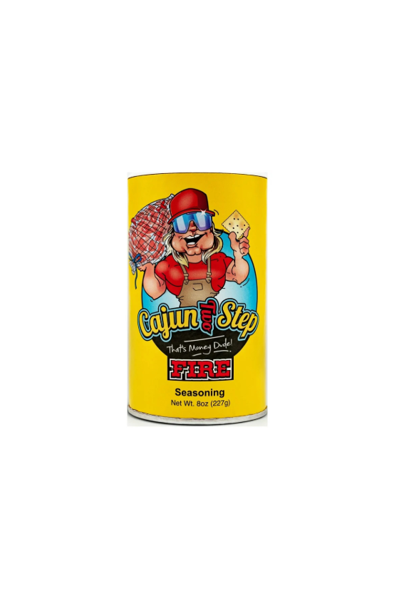 Cajun Two Step Seasoning Fire Bottle Front View