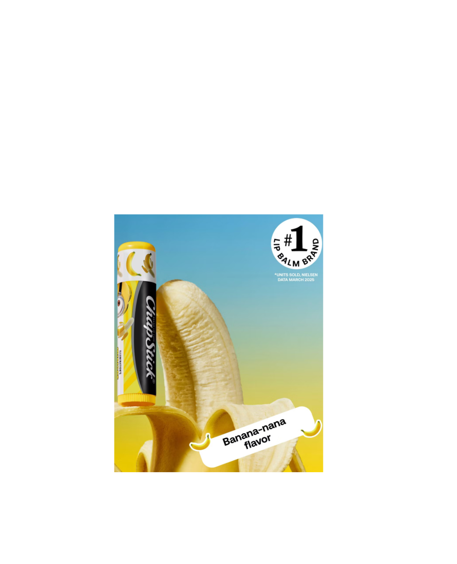 Chapstick 3 Set Lip Balm Minions Banana-Nana Flavor
