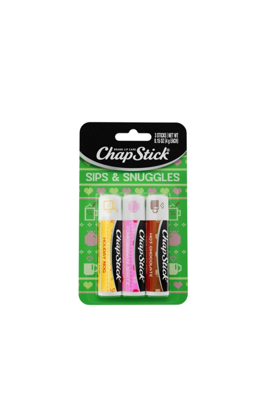 Chapstick 3 Set Lip Balm Sips & Snuggles Collection