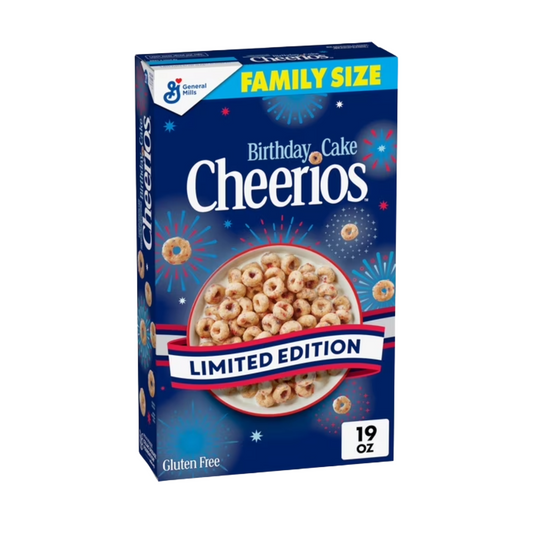 Cheerios Cereal Birthday Cake Flavour Family Pack
