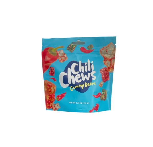 Chili Chews Gummy Bears Packet Front View
