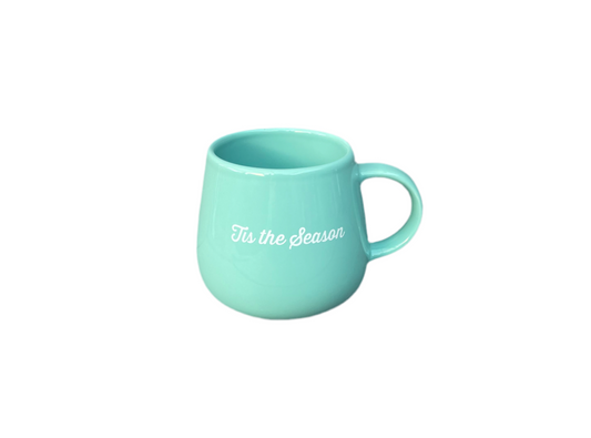 Cinnabon Ceramic Holiday Mug Tis The Season Front View