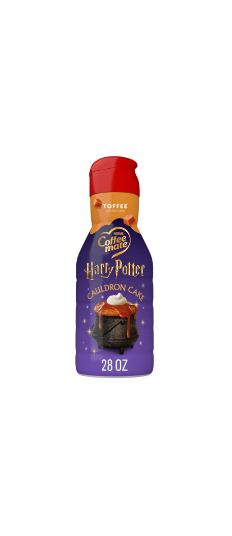 CoffeeMate Liquid Coffee Creamer Harry Potter Cauldron Cake Toffee