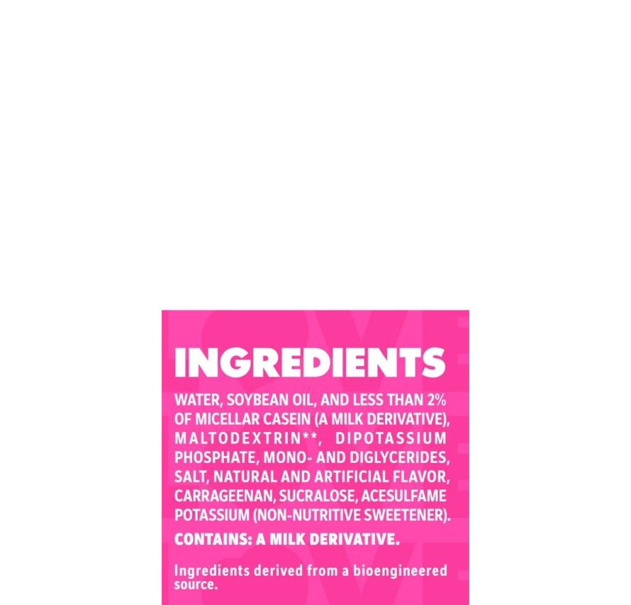 CoffeeMate Liquid Coffee Creamer Zero Sugar Birthday Cake Flavour Ingredients