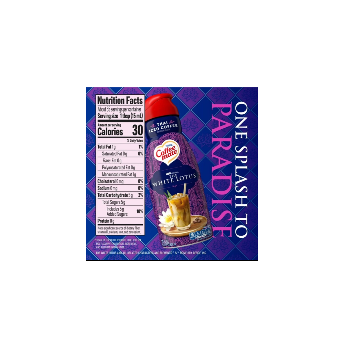 Coffeemate Liquid Coffee Creamer Thai Iced Coffee Nutritional Information
