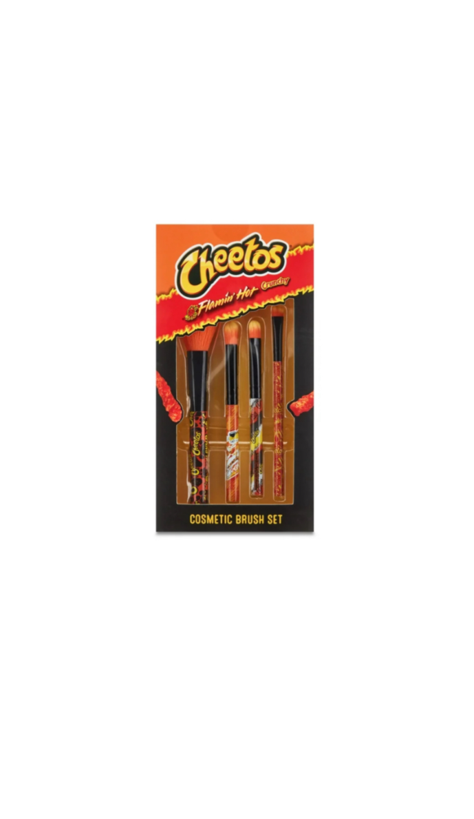 Cosmetic Brush Set Cheetos Flamin Hot Version 2 Box Front View