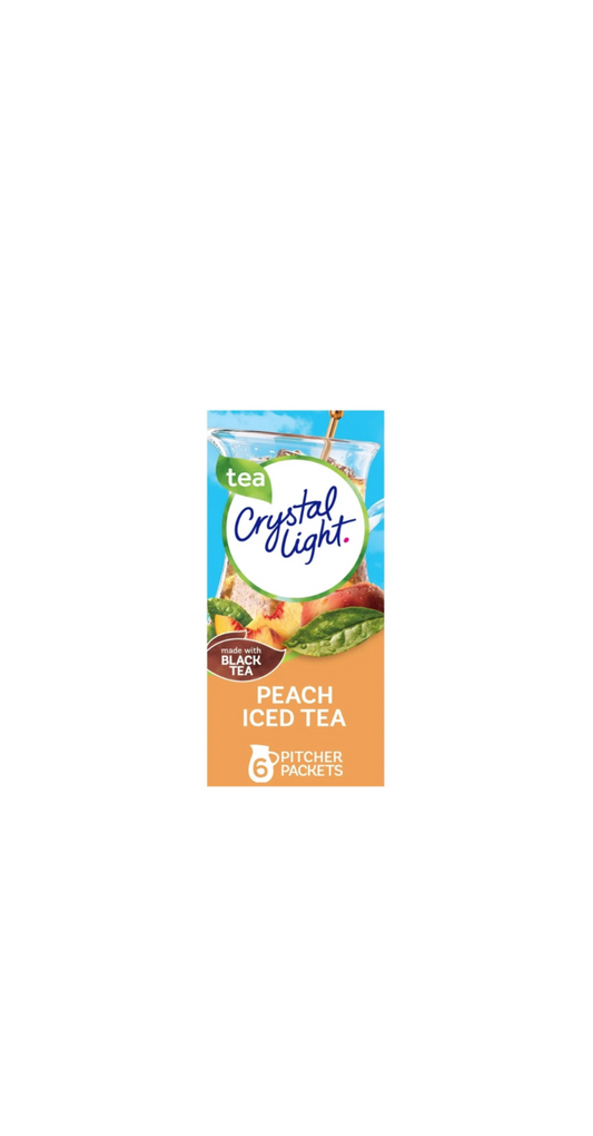 Crystal Light Drink Mix Peach Iced Tea Front View