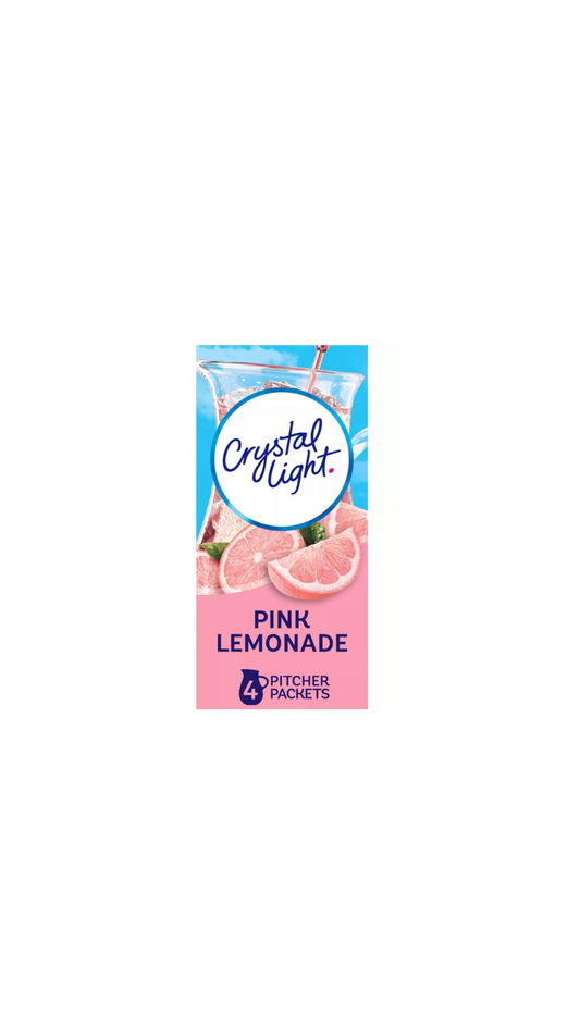 Crystal Light Drink Mix Pink Lemonade Front View
