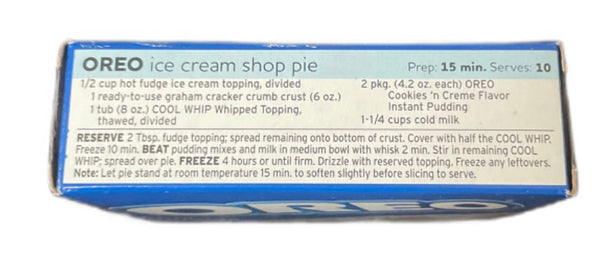 Oreo Instant Pudding & Pie Filling Mix - COOKIES ‘N CREME