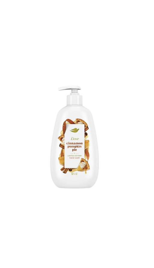 Dove Nourishing Liquid Hand Wash Cinnamon Pumpkin Pie Bottle Front View