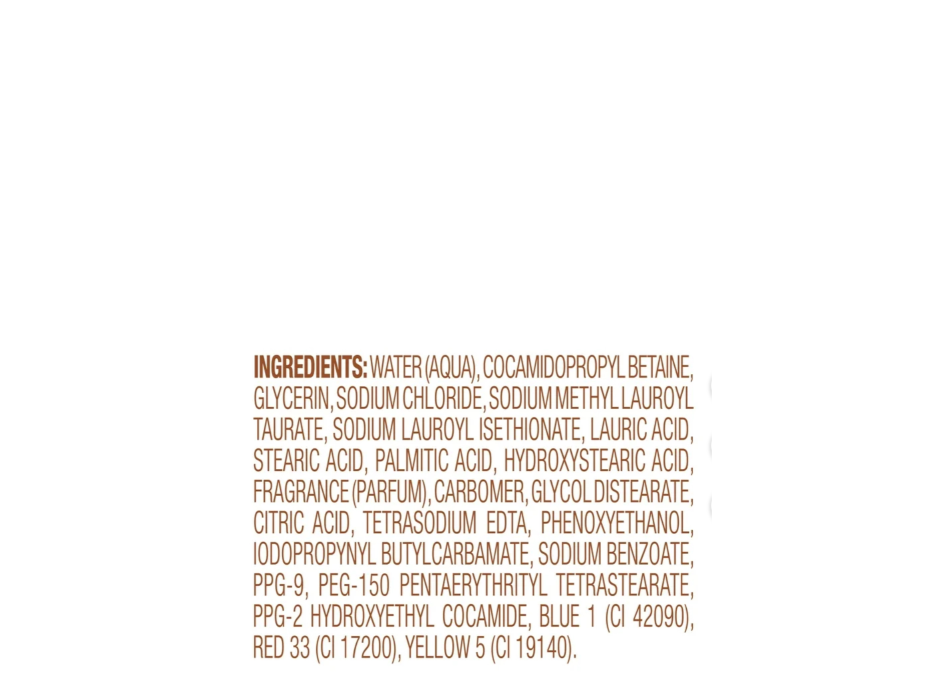 Dove Nourishing Liquid Hand Wash Pecan Butter Crunch Ingredients