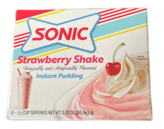 Sonic Instant Pudding Mix - STRAWBERRY SHAKE