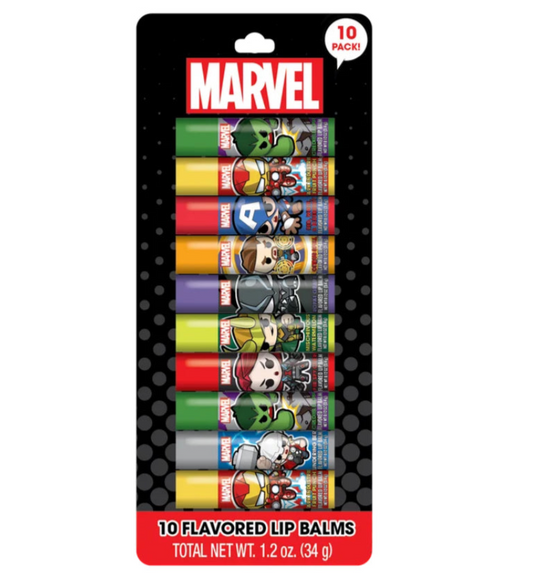 10 Piece Lip Balm Set - MARVEL