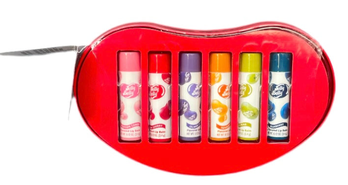 6 Piece Flavoured Lip Balm Tin Set - JELLY BELLY