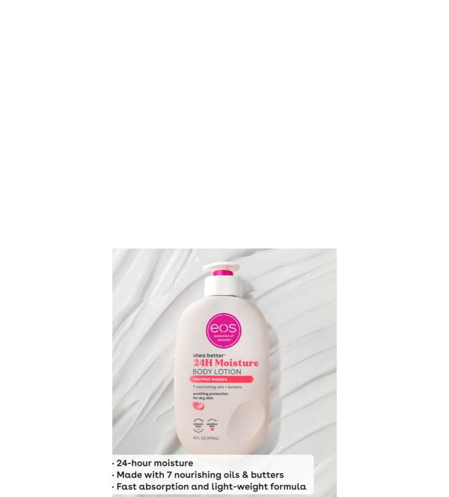 EOS 24 Hour Moisture Body Lotion Coconut Waters Made With 7 Nourishing Oils & Butters