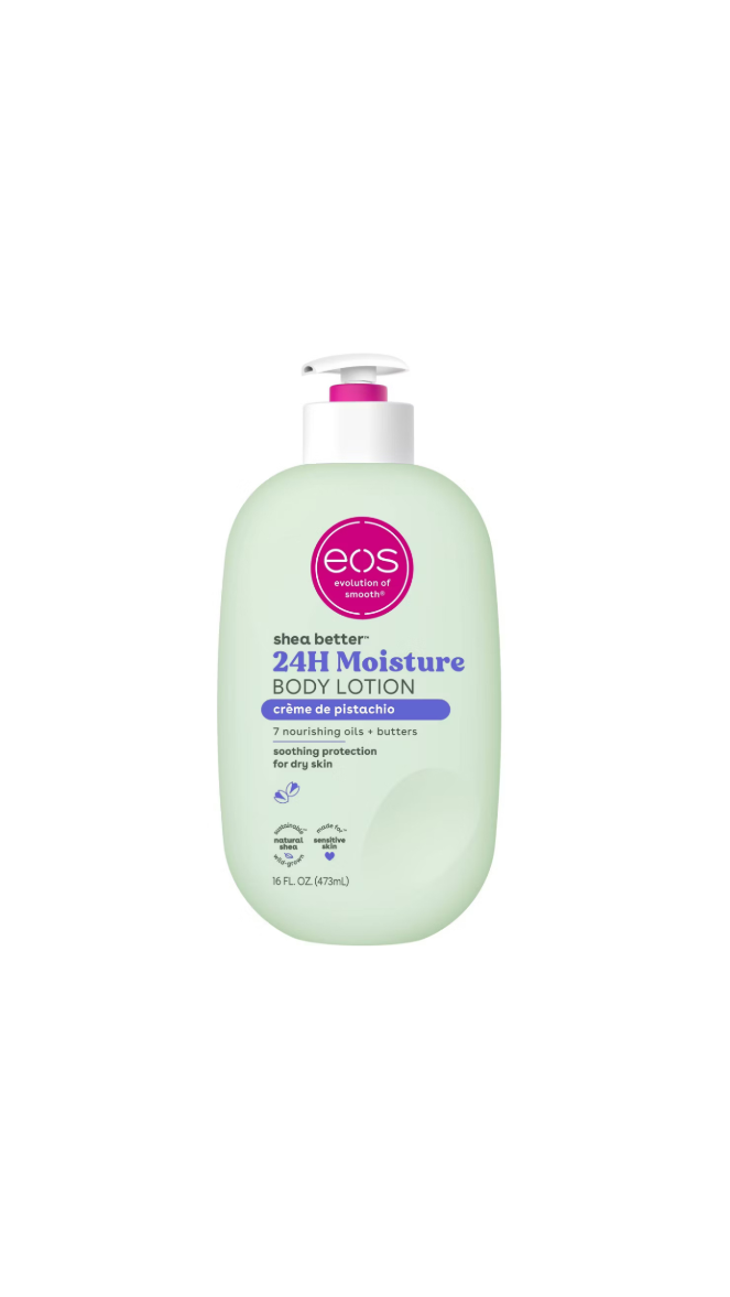 EOS 24 Hour Moisture Body Lotion Creme De Pistachio Bottle