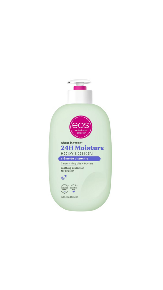 EOS 24 Hour Moisture Body Lotion Creme De Pistachio Bottle