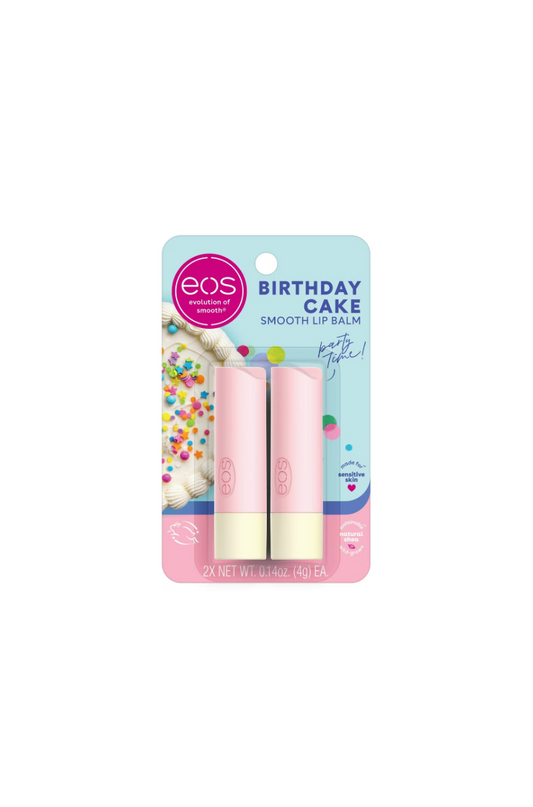 EOS 2 Set Lip Balm Birthday Cake