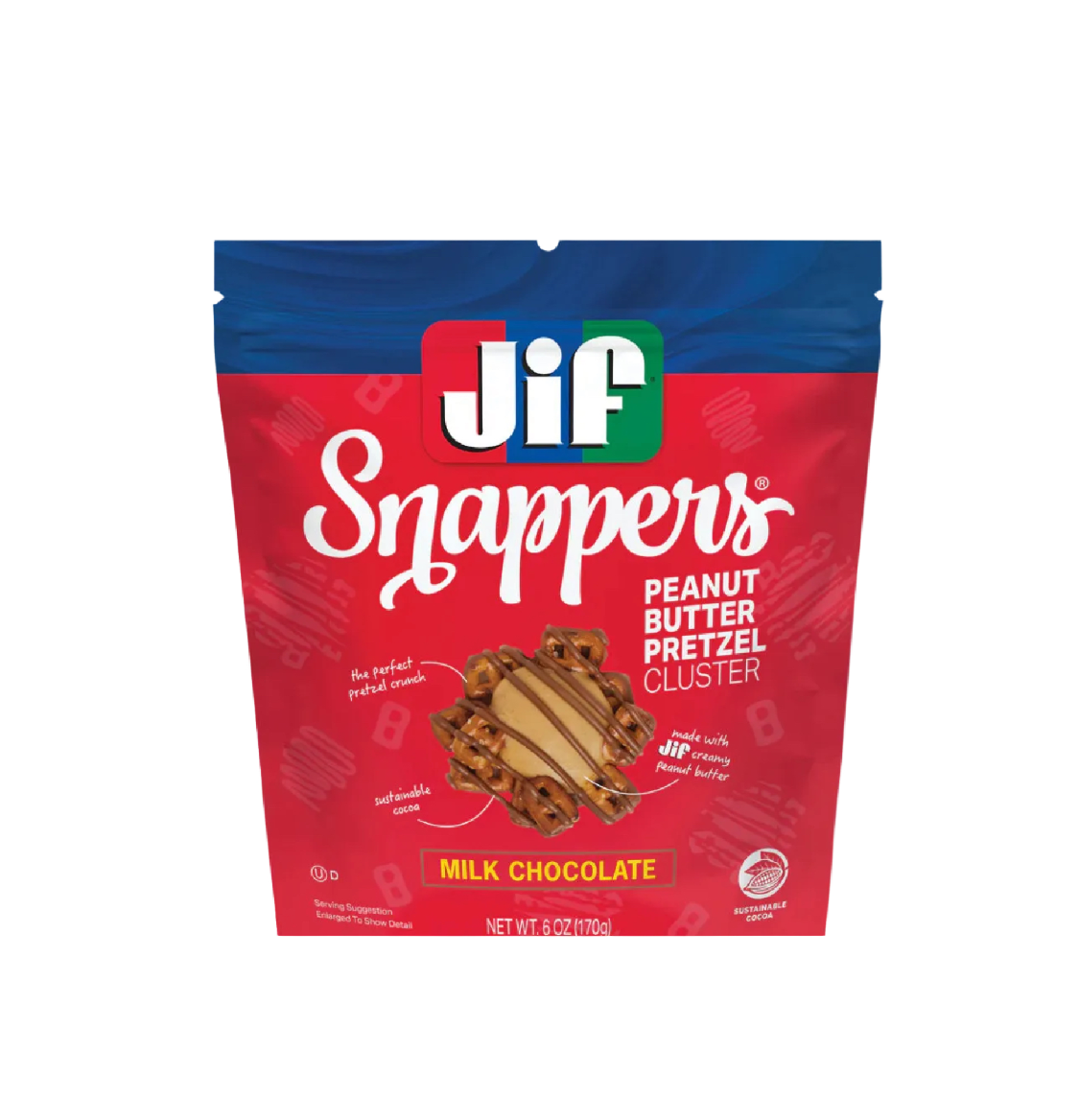 Edward Marc Chocolatier Snappers JIF Peanut Butter Pretzel Clusters