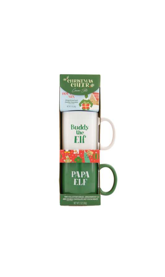 Elf Buddy The Elf Papa Elf Ceramic Mug And Hot Cocoa Set Front View