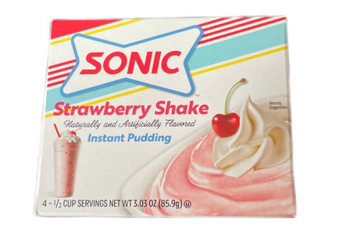 Sonic Instant Pudding Mix - STRAWBERRY SHAKE