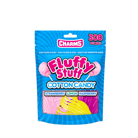 Flavored Floss Picks Charms Fluffy Stuff Packet