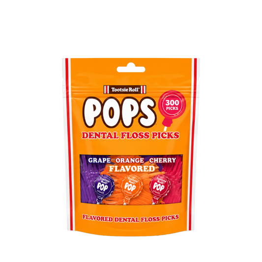 Flavored Floss Picks Tootsie Roll Pops Packet