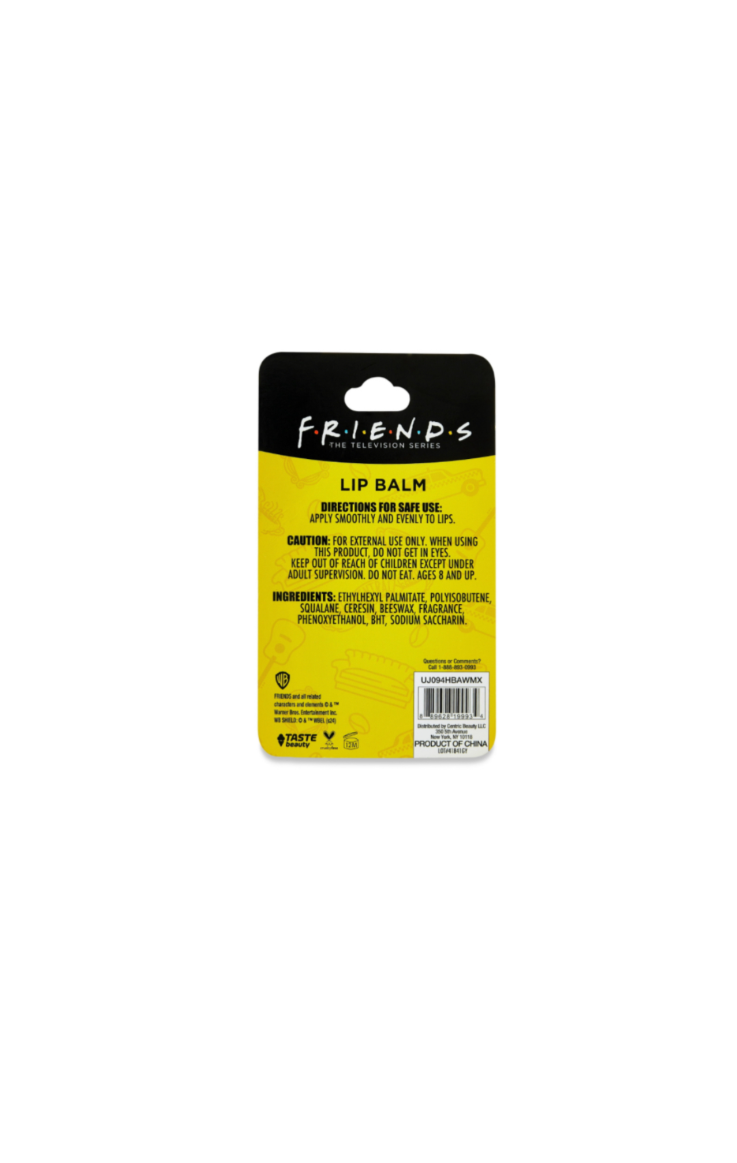 Friends Central Perk Lip Balm Vanilla Latte Rear View