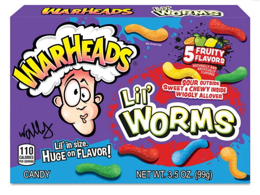 Warheads - LIL’ WORMS - Movie Snack Box