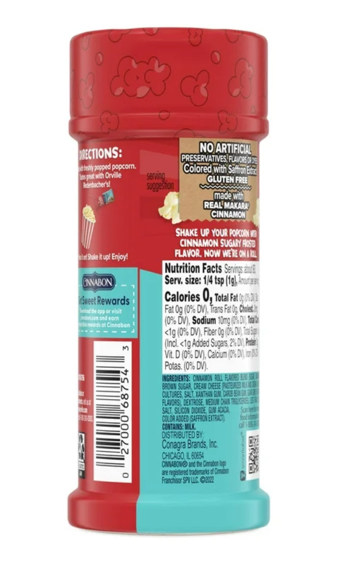 Orville Redenbacher’s Popcorn Seasoning - CINNABON CINNAMON ROLL