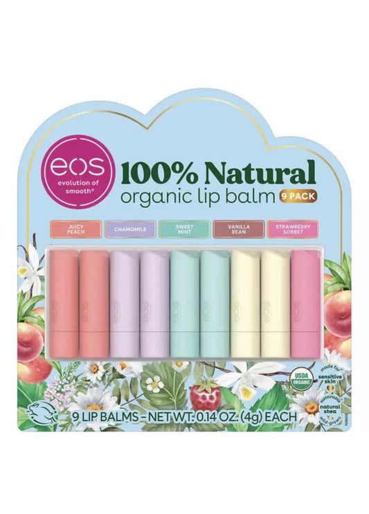 EOS 9 Piece Lip Balm Set