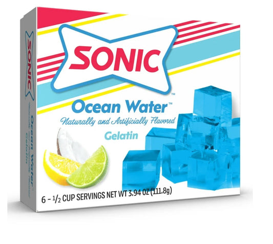 Sonic Gelatin Jelly Dessert - OCEAN WATER