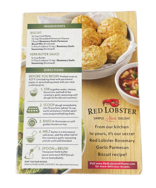 Red Lobster Biscuit Mix - ROSEMARY GARLIC PARMESAN