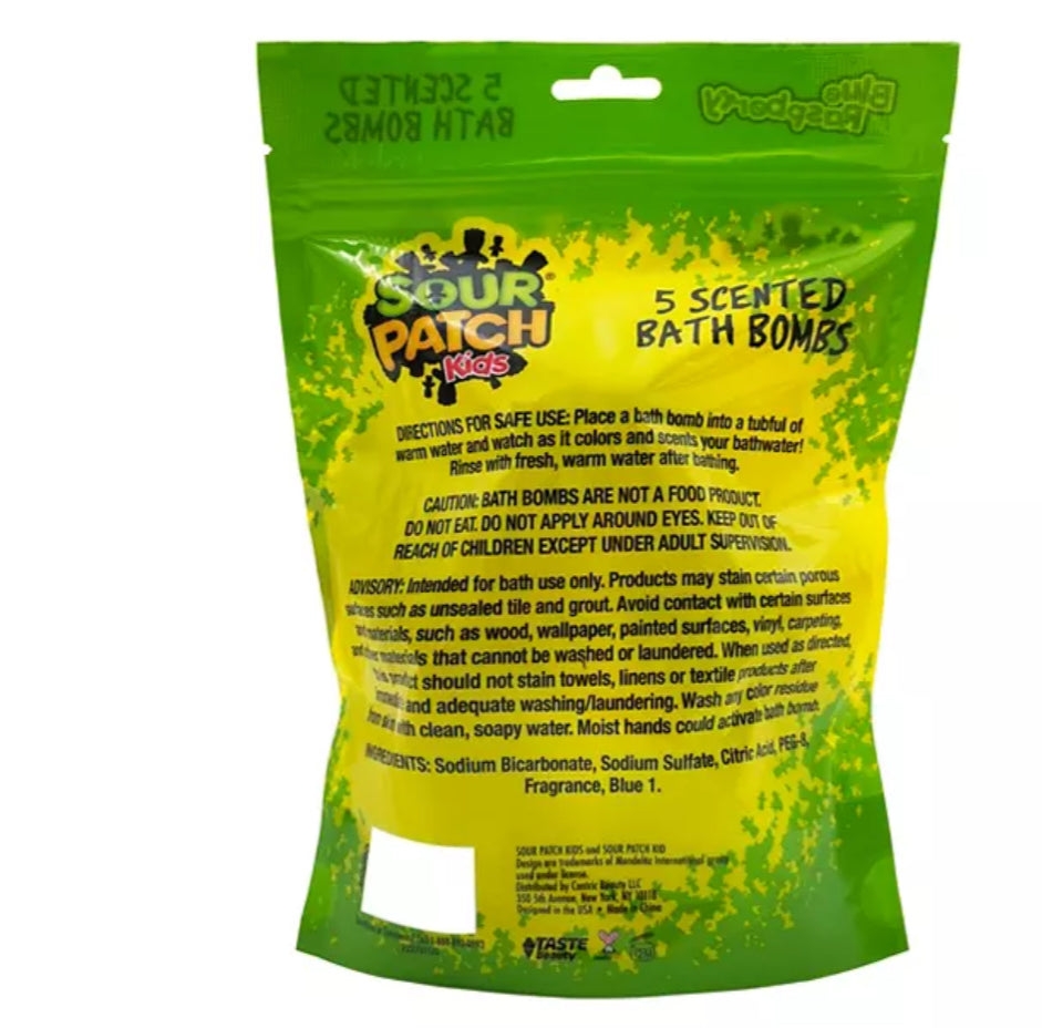 5 Pack Scented Bath Bombs - SOUR PATCH KIDS