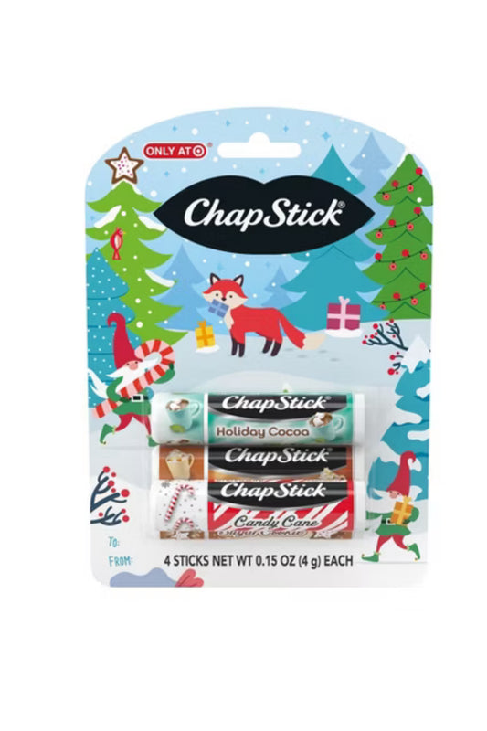 Chapstick 4 Set Lip Balm - CHRISTMAS