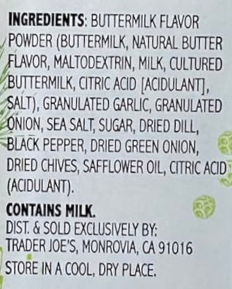 Trader Joe’s Seasoning ‘Sprinkles’ - RANCH