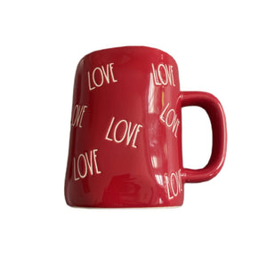 New Rae Dunn ceramic Christmas red coffee mug JOY