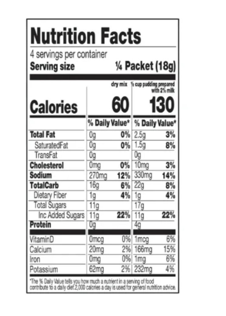 Snickers Instant Pudding & Pie Filling Mix