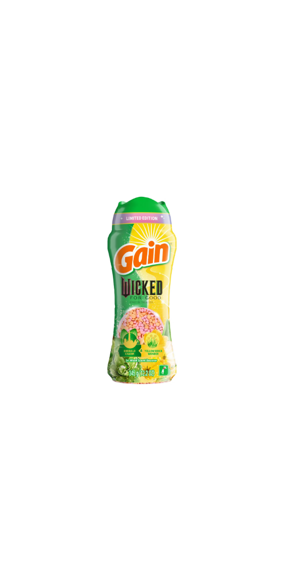 Gain In Wash Scent Booster Wicked For Good Emerald Charm & Yellow Brick Wonder