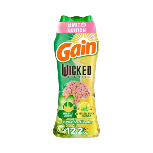 Gain In Wash Scent Booster Wicked For Good Emerald Charm & Yellow Brick Wonder