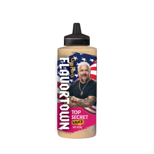 Guy Fieri's Flavortown Sauce Top Secret Sauce Bottle