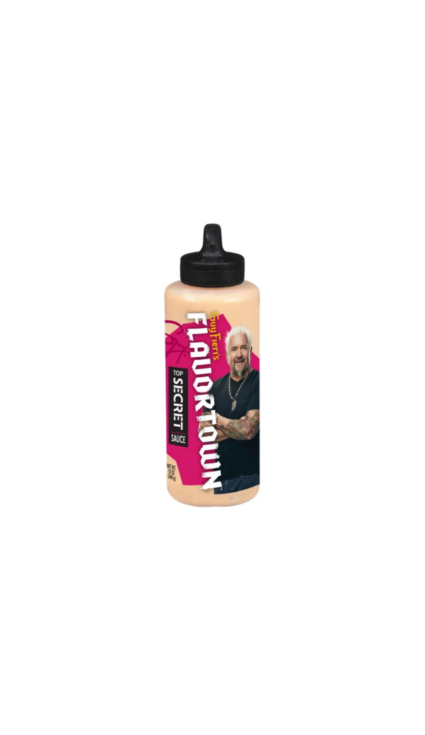 Guy Fieri's Flavortown Sauce Top Secret Sauce Bottle Front View